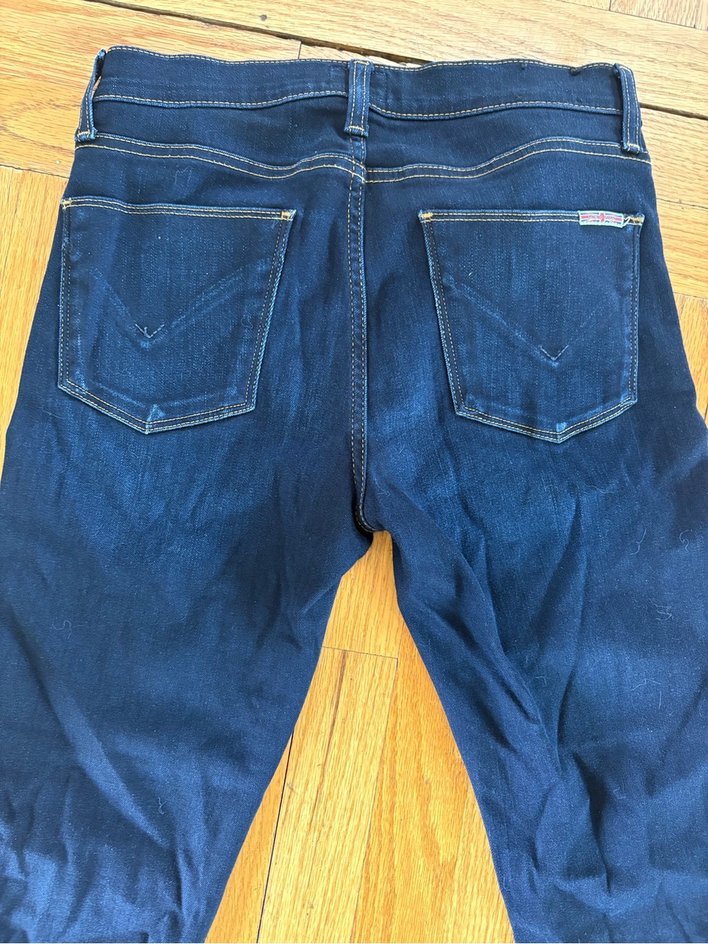 Hudson Jeans Dark Blue Wide Leg Flare Jeans - Picture 3 of 3